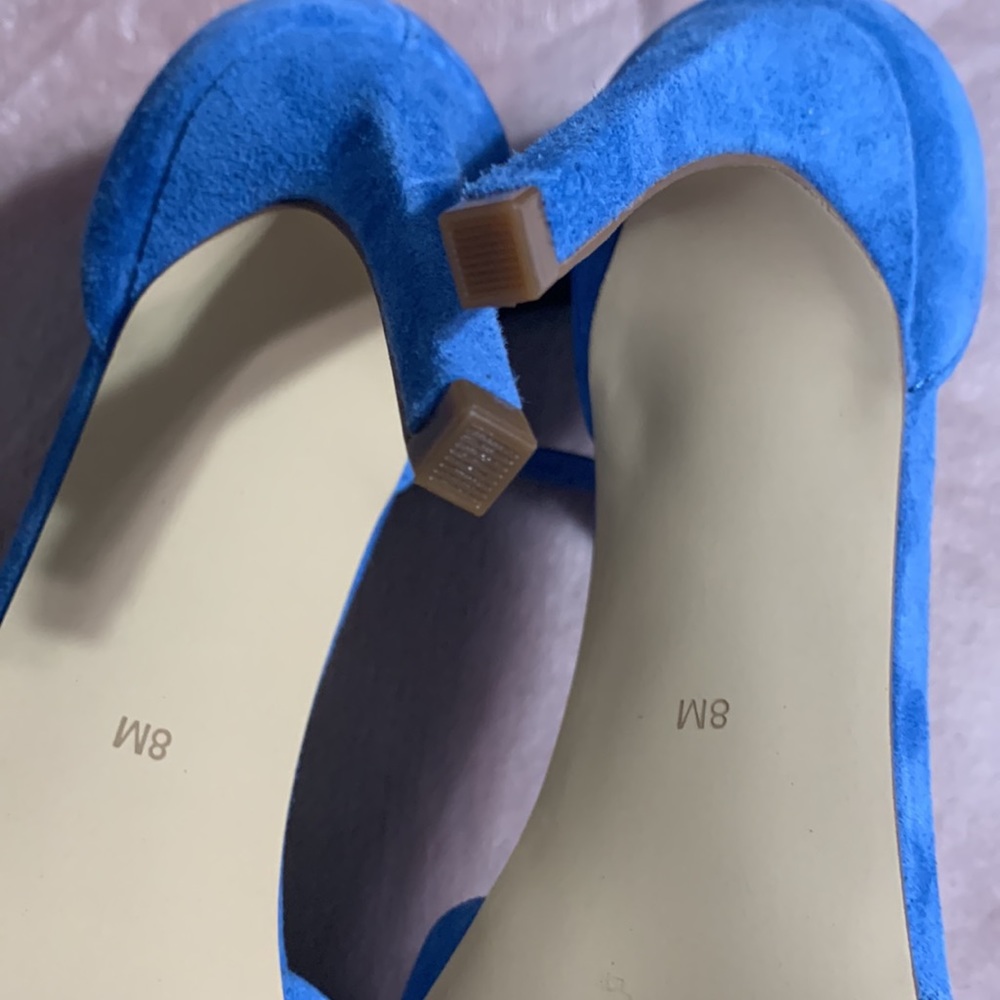 ๐NWOT Calvin Klein Womens Suede Ankle Strap Heels - Picture 10 of 14